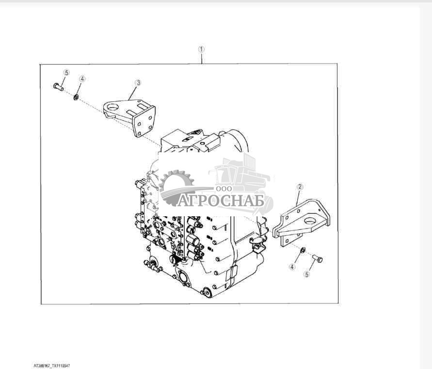 Крепления трансмиссии с блокируемым гидротрансформатором 